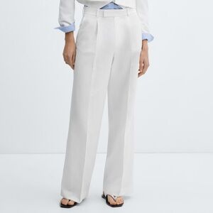 Mango white pants